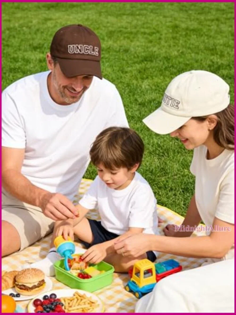 Matching Uncle Auntie Baseball Cap Set Adjustable Couple Hat Unisex